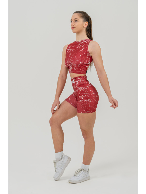 Nebbia Leggings-Shorts mit hoher Taille 5" HAMMIES 615 XS, rot