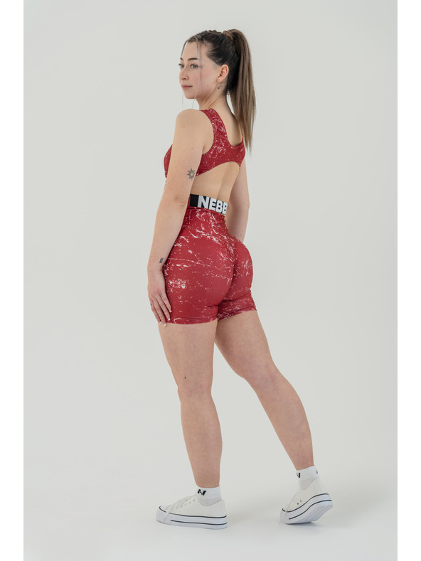 Nebbia Leggings-Shorts mit hoher Taille 5" HAMMIES 615 XS, rot