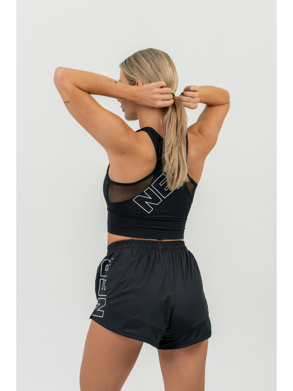 Nebbia FIT Activewear-Shorts mit versteckter Tasche 442 XS,schwarz
