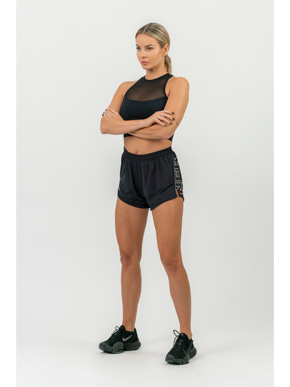 Nebbia FIT Activewear-Shorts mit versteckter Tasche 442 XS,schwarz