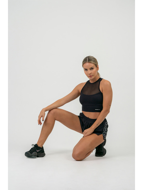 Nebbia FIT Activewear-Shorts mit versteckter Tasche 442 XS,schwarz