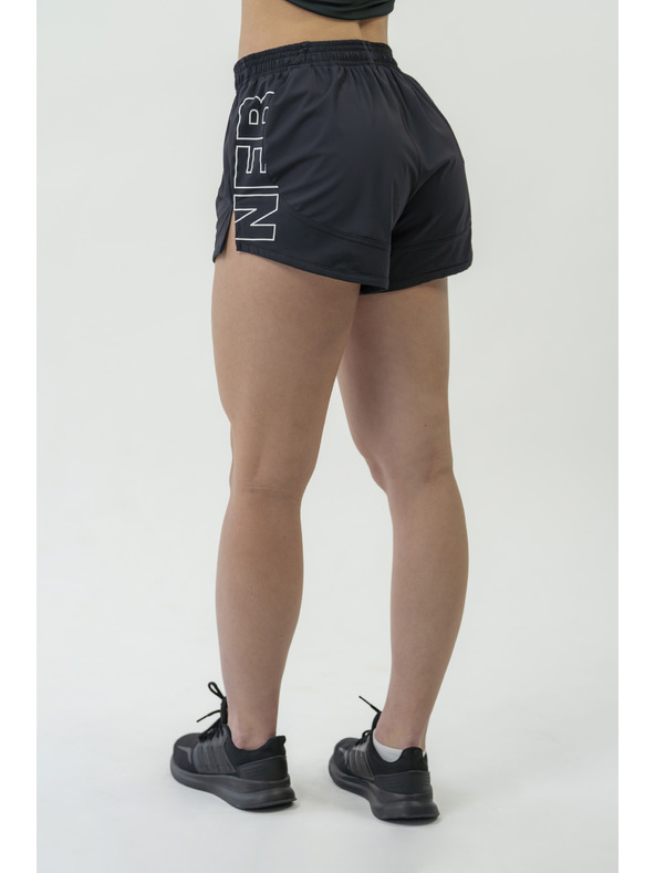 Nebbia FIT Activewear-Shorts mit versteckter Tasche 442 XS,schwarz