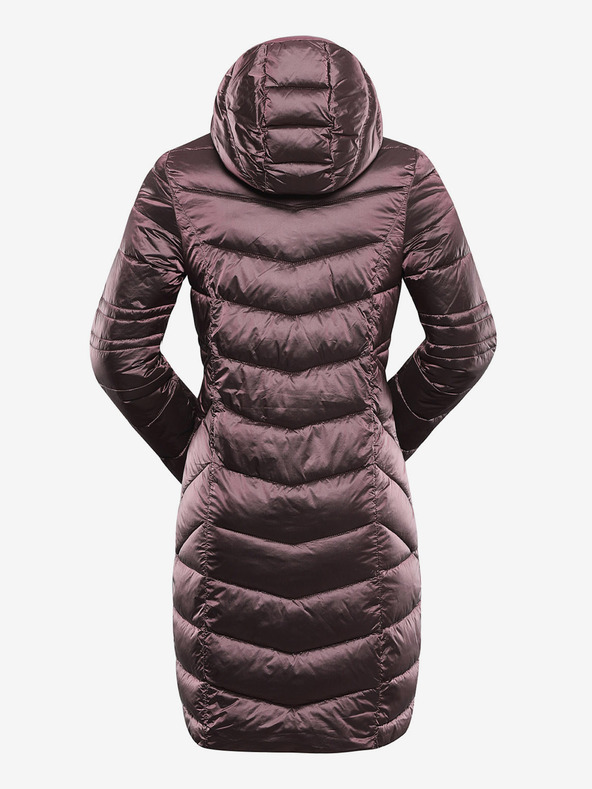 ALPINE PRO Langer ultraleichter Damenmantel ALPINE PRO OREFA rosa