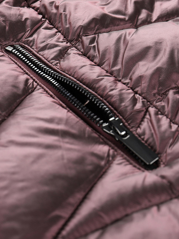 ALPINE PRO Langer ultraleichter Damenmantel ALPINE PRO OREFA rosa