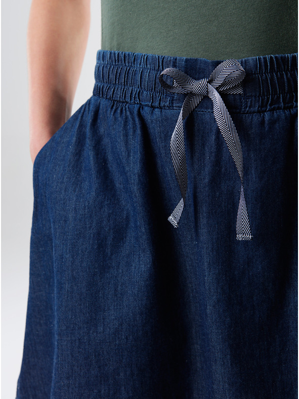 Loap Dunkelblauer Damenrock mit Taschen LOAP