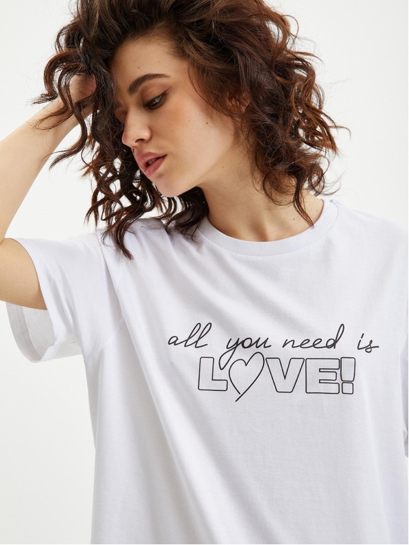 ZOOT.Original Weißes Frauen-T-Shirt Zoot Original All you need is love