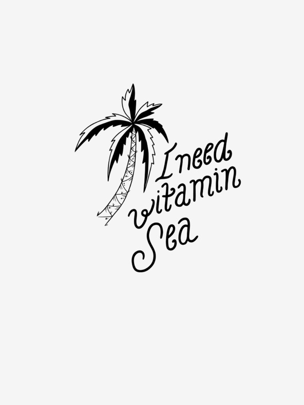 ZOOT.Original Weißes Frauen-T-Shirt ZOOT.Original Ich brauche Vitamin Meer