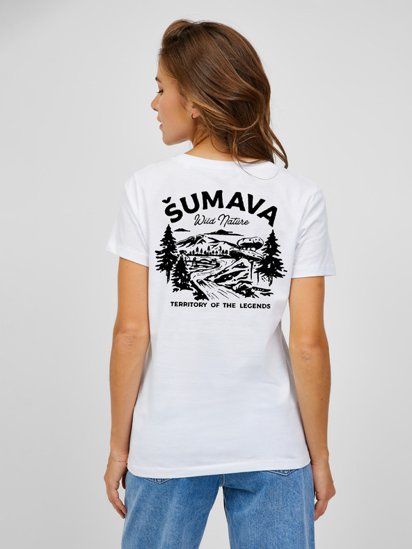 ZOOT.Original Weißes Damen-T-Shirt ZOOT.Original Sumava