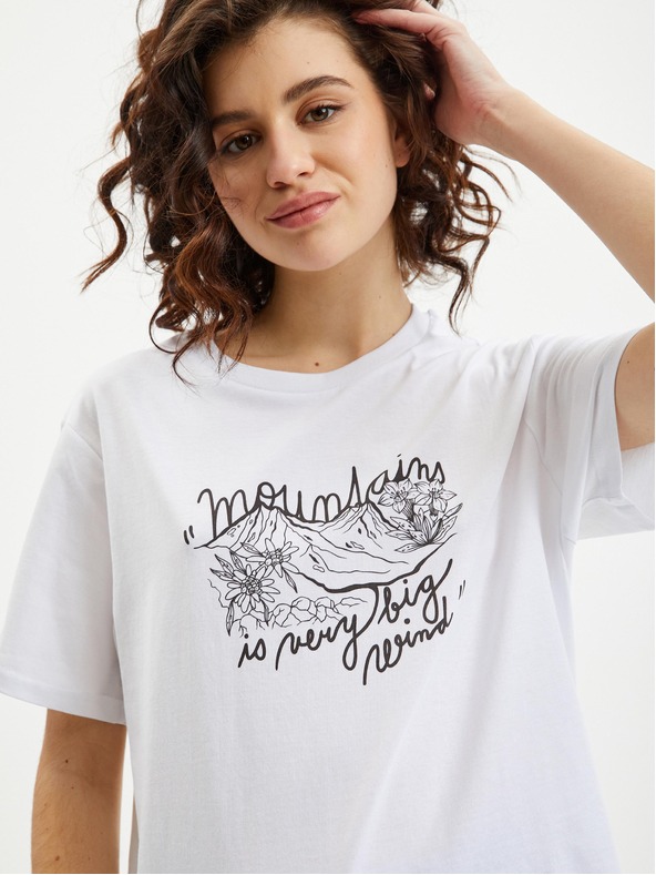 ZOOT.Original Weißes Damen-T-Shirt Zoot Original Mountains