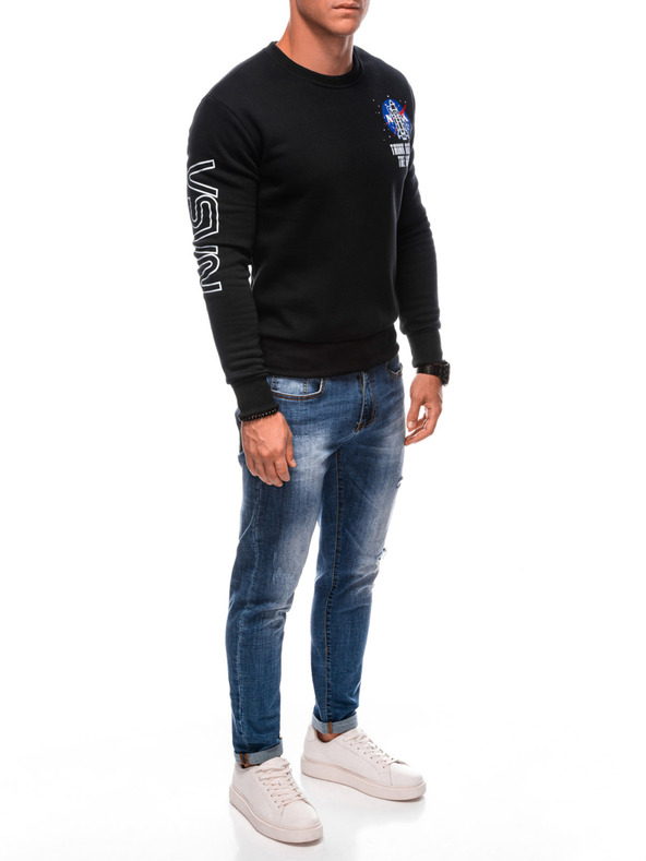 Edoti EDOTI Herren-Kapuzensweatshirt, schwarz