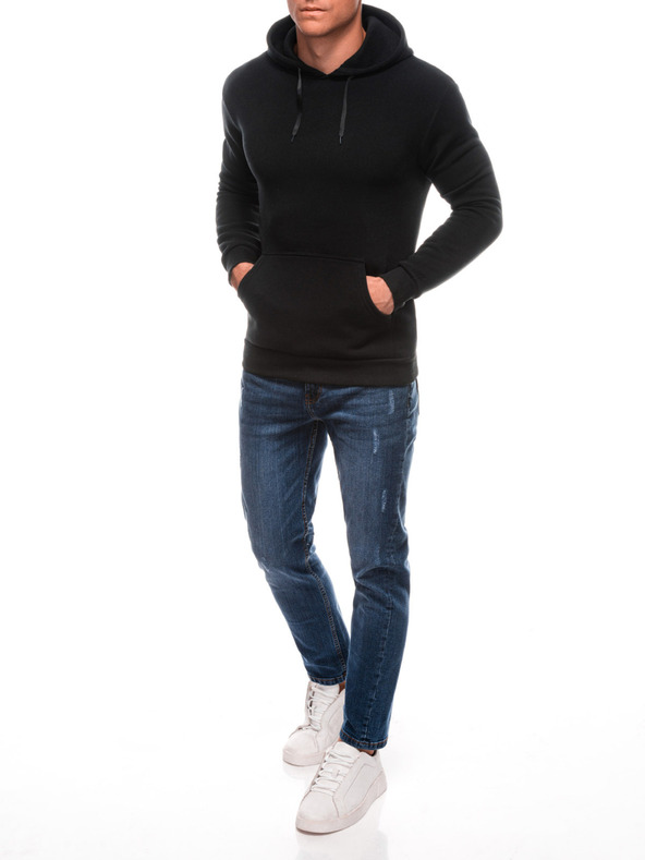 Edoti EDOTI Herren-Kapuzenpullover, schwarz
