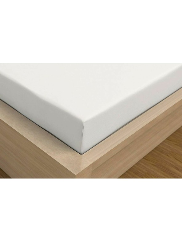 Kvalitex Jersey-Spannbettlaken mit Lycra 220x200cm weiß Kvalitex