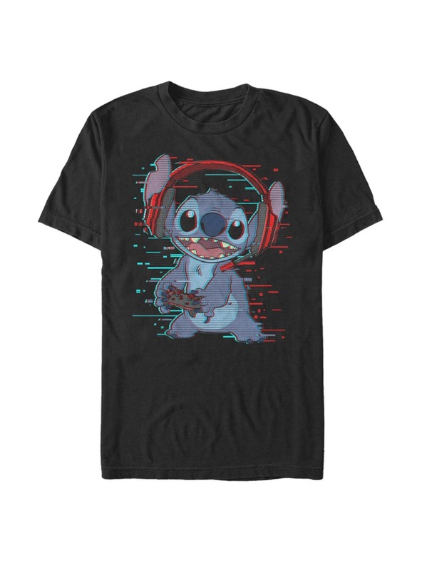 ZOOT.Fan Schwarzes Herren Disney Classics Stitch Games T-Shirt
