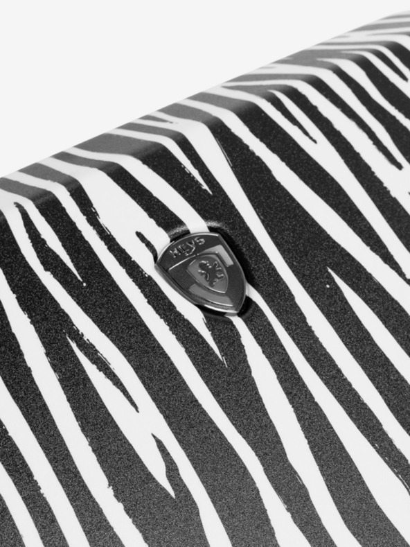 Heys Schwarz-weißer Reisekoffer mit Tiermuster Heys EZ Fashion M Zebra