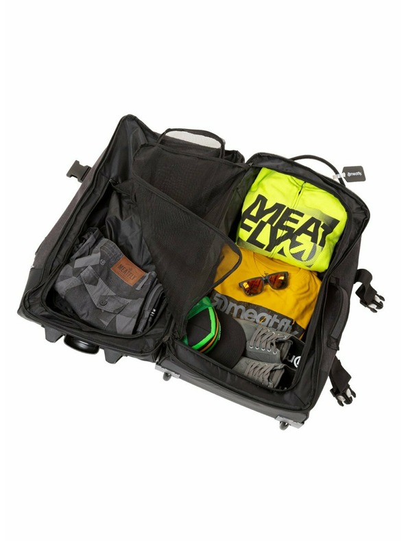 Meatfly Meatfly Koffer Contin Heather Charcoal/Black | Schwarz | Volumen 100 L