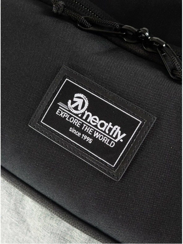 Meatfly Meatfly Koffer Contin Grey Heather | Schwarz | Volumen 100 L