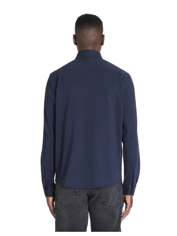 Celio Dunkelblaues Herrenhemd Celio Lapic