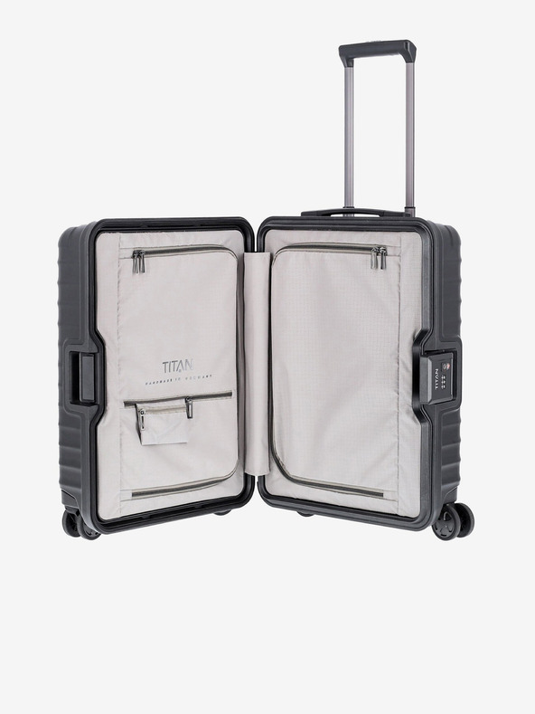 Titan Schwarze Reisetasche Titan Litron Frame S