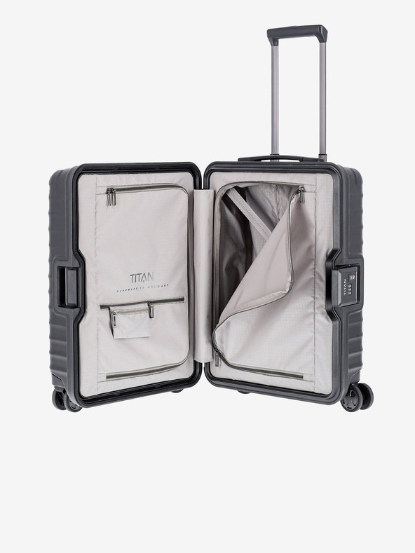 Titan Schwarze Reisetasche Titan Litron Frame S