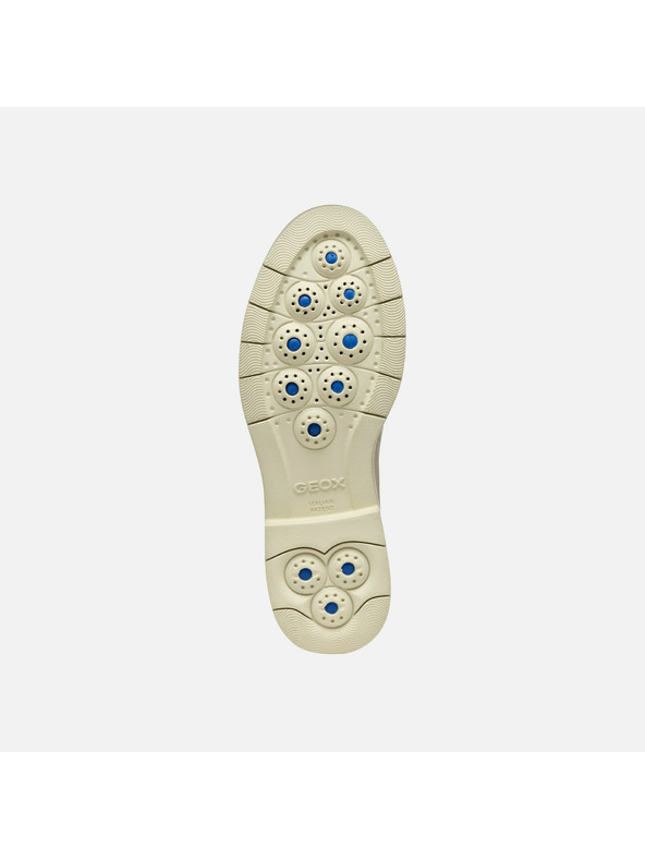Geox Cremefarbene Damen-Mokassins Geox Spherica EC1