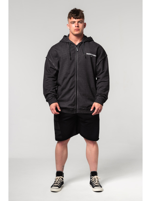 Nebbia Abgewaschenes Sweatshirt mit Reißverschluss GYM BRO 362