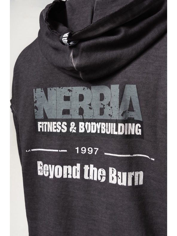 Nebbia Abgewaschenes Sweatshirt mit Reißverschluss GYM BRO 362