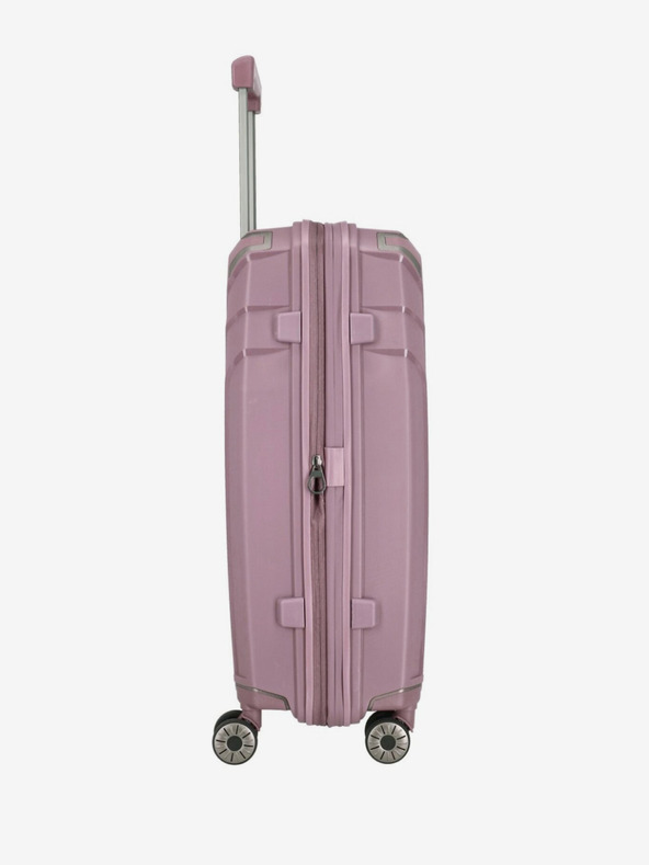 Travelite Rosa Damen Travelite Elvaa 4w M Rosé Reisekoffer