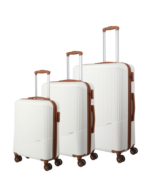 Travelite Travelite Bali Reisekoffer Set S,M,L Weiß/Cognac