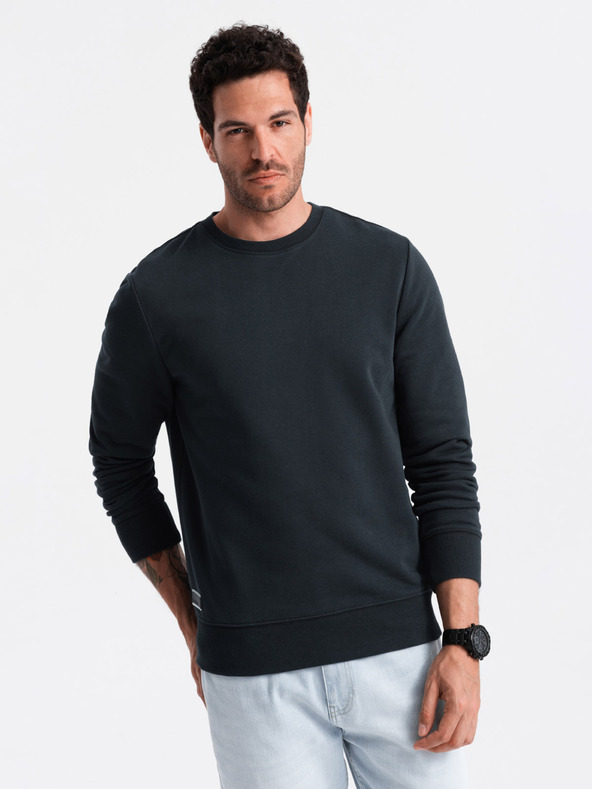 Ombre Clothing Herren Baumwoll-Sweatshirt BASIC Ombre Clothing