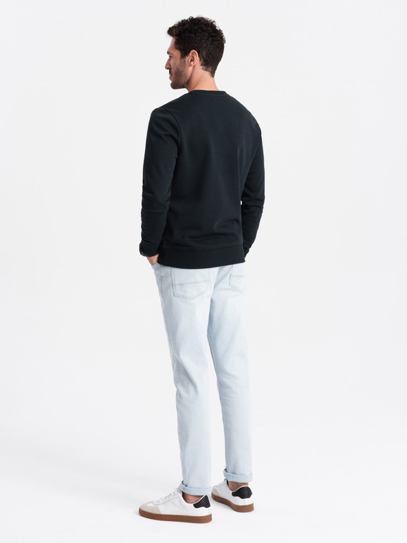 Ombre Clothing Herren Baumwoll-Sweatshirt BASIC Ombre Clothing