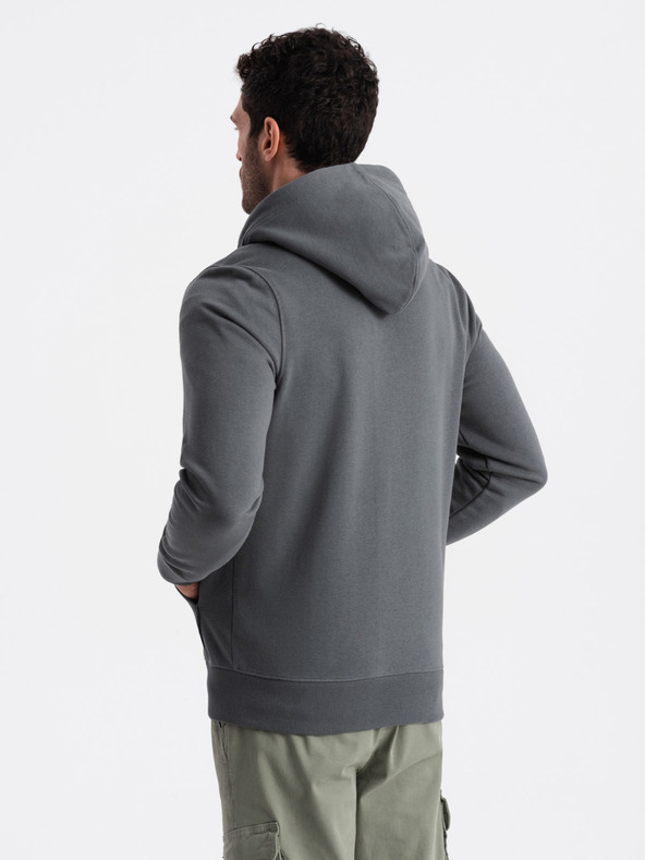 Ombre Clothing Herren Baumwoll-Sweatjacke BASIC Ombre Clothing