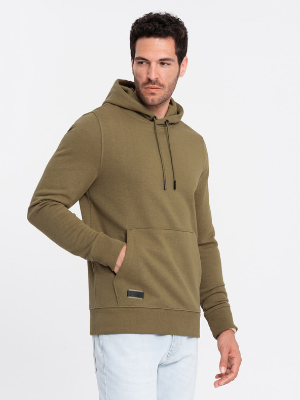 Ombre Clothing Herren Baumwoll-Kapuzenpullover BASIC mit Kängurutasche Ombre Clothing