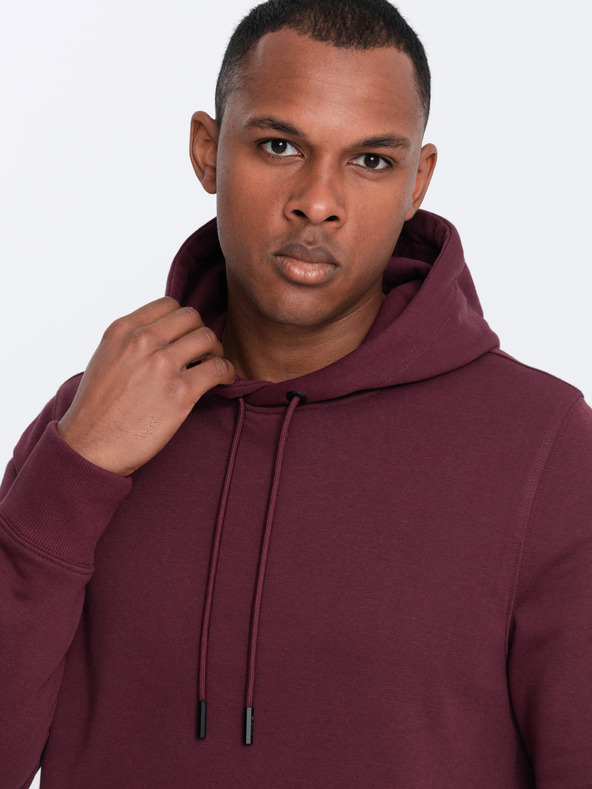 Ombre Clothing Herren Baumwoll-Hoodie BASIC mit Kängurutasche und Kapuze Ombre Clothing