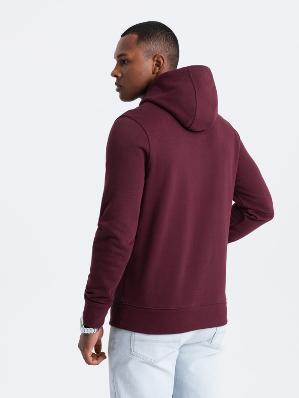 Ombre Clothing Herren Baumwoll-Hoodie BASIC mit Kängurutasche und Kapuze Ombre Clothing