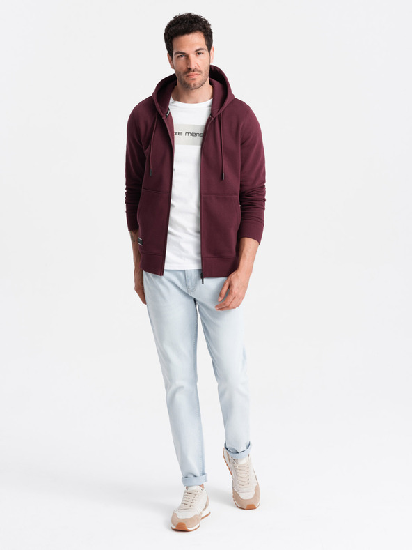 Ombre Clothing Herren Baumwoll-Sweatjacke BASIC Ombre Clothing