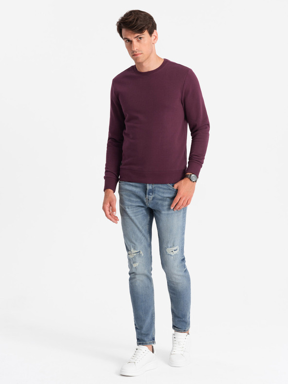 Ombre Clothing Herren Baumwoll-Sweatshirt BASIC (ungepolstert) Ombre Clothing
