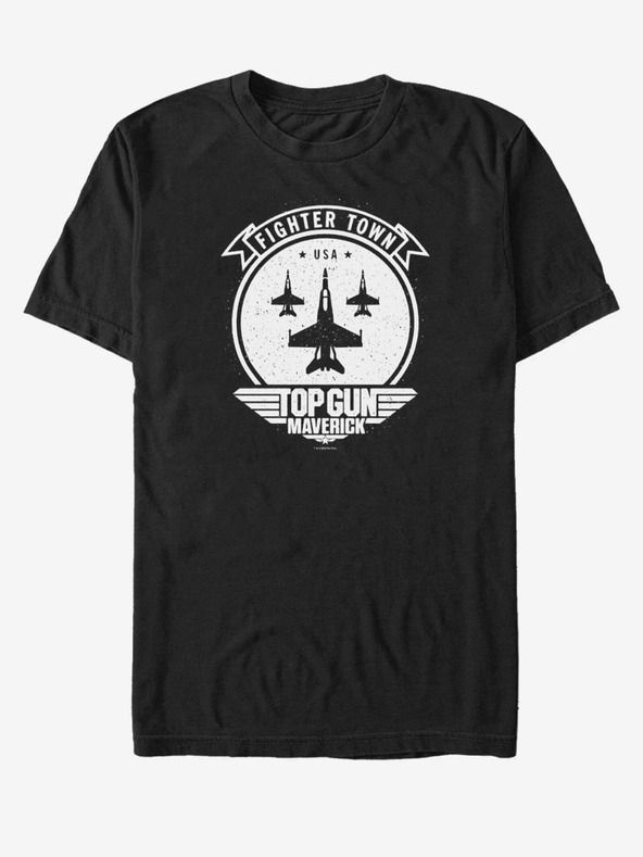 ZOOT.Fan Schwarzes unisex Paramount Fighter Town Solid T-Shirt