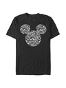 ZOOT.Fan Schwarzes Herren T-Shirt Disney Mickey Icons Fill
