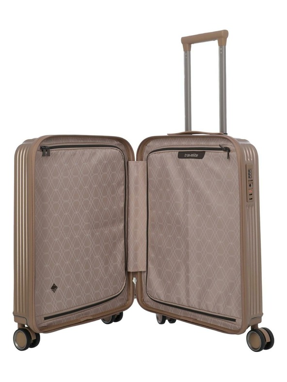 Travelite Reisekoffer Travelite Paros 4w S Cappuccino