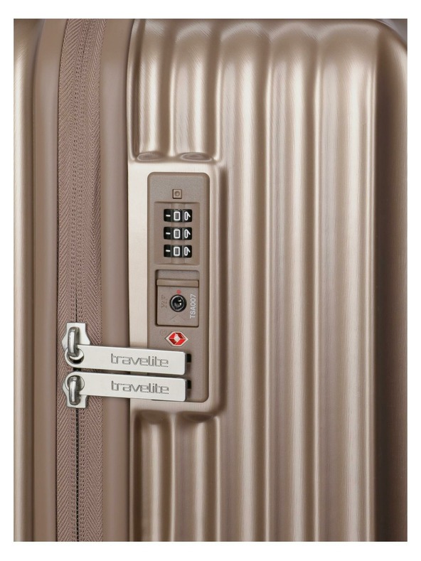 Travelite Reisekoffer Travelite Paros 4w S Cappuccino