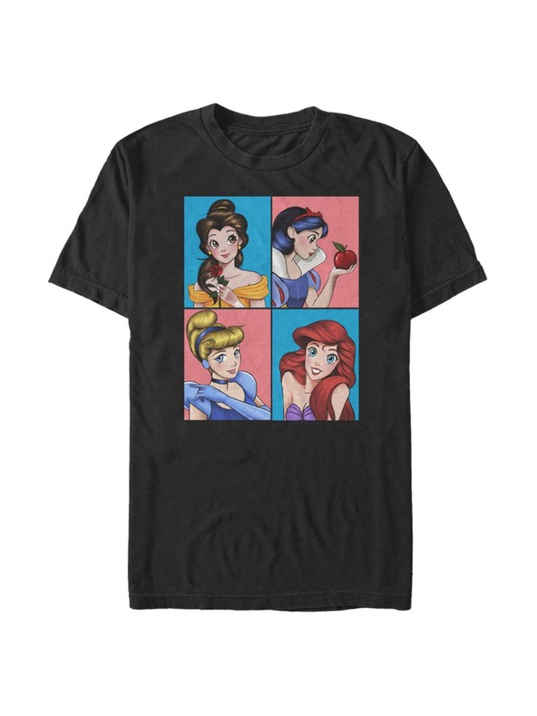 ZOOT.Fan Schwarzes Herren T-Shirt Disney Prinzessinnen