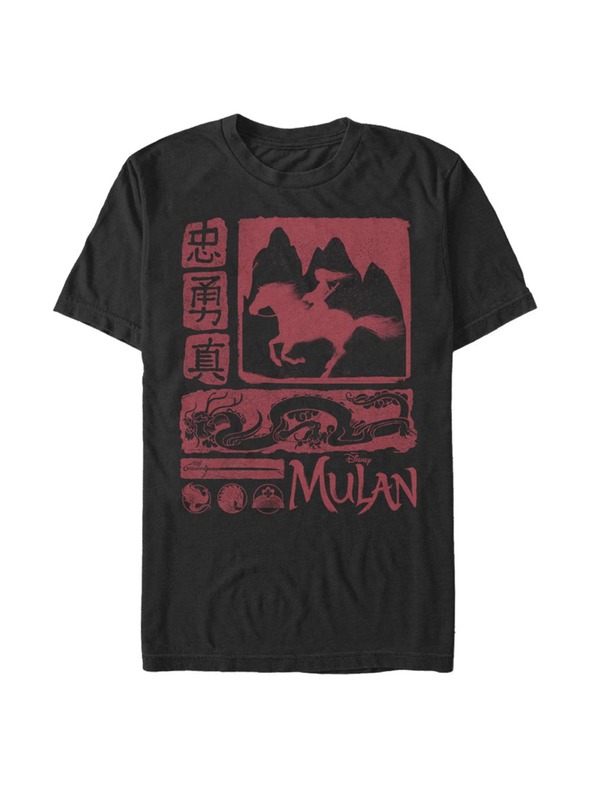 ZOOT.Fan Schwarzes Herren Disney Mulan Block T-Shirt