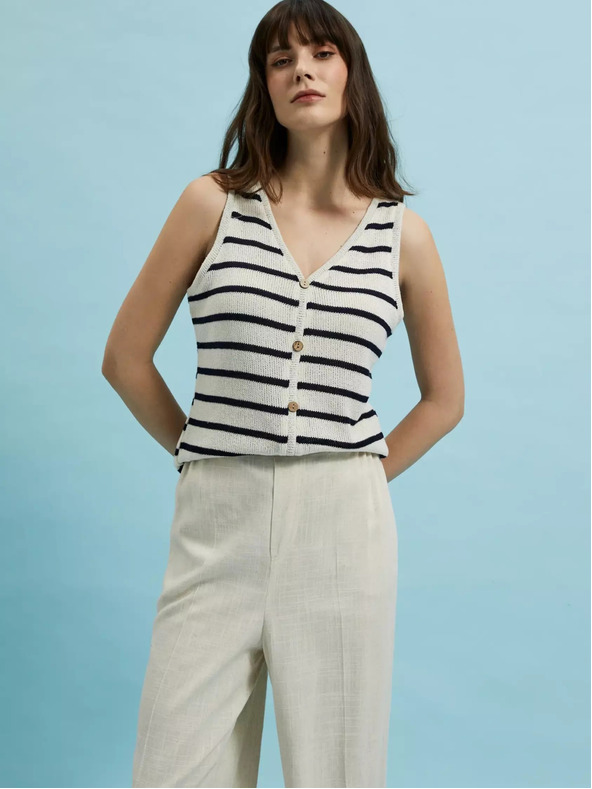 Moodo Gestreiftes Damen-Tank-Top Moodo