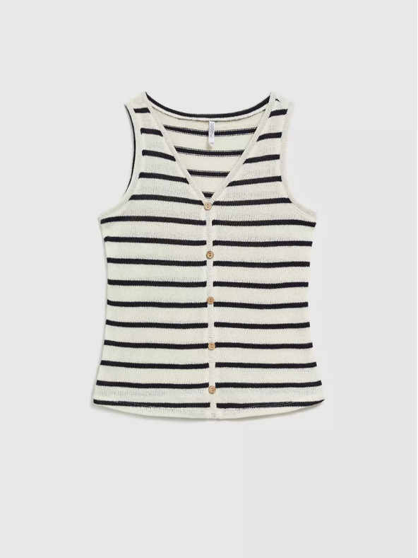 Moodo Gestreiftes Damen-Tank-Top Moodo