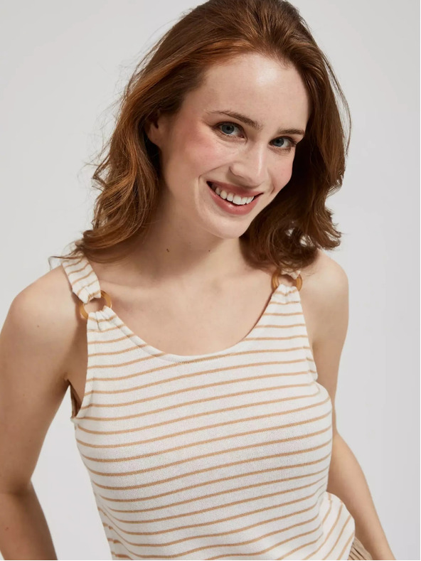 Moodo Gestreiftes Damen-Tank-Top