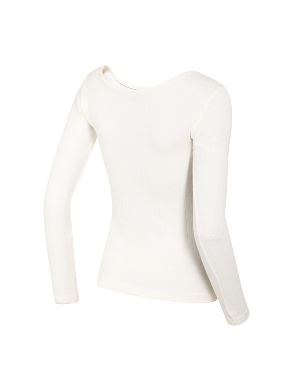 NAX Damen-T-Shirt nax NAX MAJJA creme