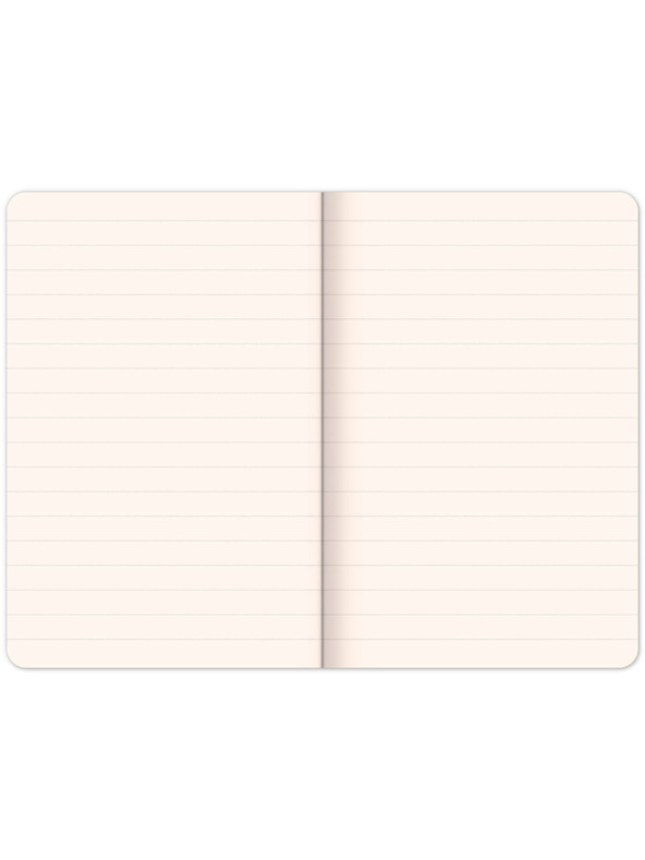 NOTIQUE NOTIQUE Notes Velvet Flamingo, gefüttert, 13 × 21 cm BAAGL