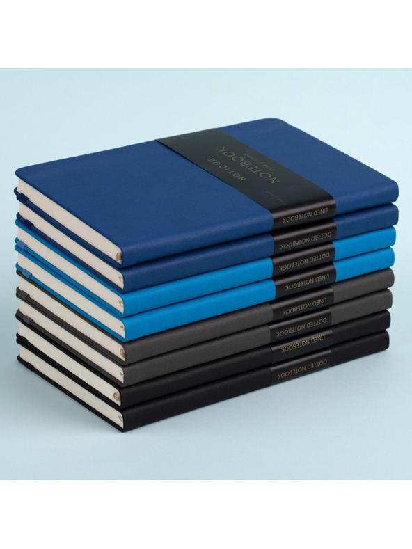 NOTIQUE NOTIQUE-Notizen Blau, liniert, 13 x 21 cm