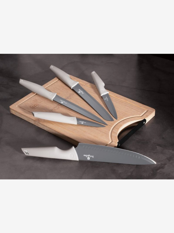Berlingerhaus Fünfteiliges Messerset + Schneidebrett BERLINGERHAUS Aspen Collection