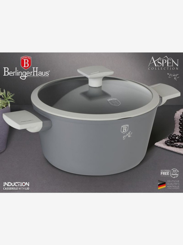 Berlingerhaus Kasserolle mit Titan-Antihaftbeschichtung 28 cm Aspen Collection BERLINGERHAUS